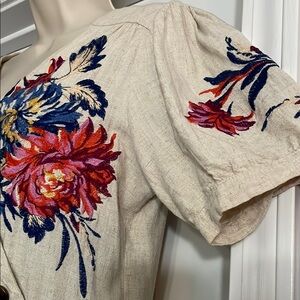 FloretBBPhina blouse - White Cream AOP